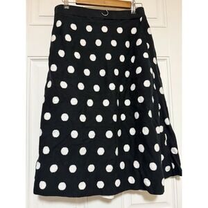Women's Wendy Williams Black Skirt  With Polka Dots‎ Size Small